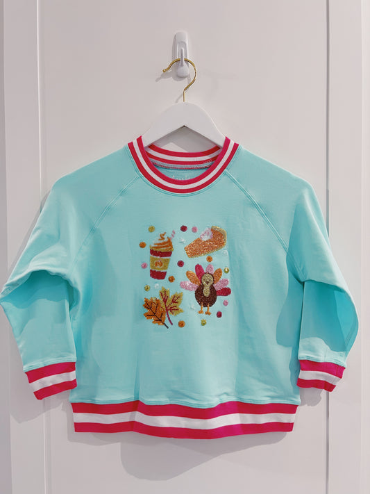 Azarhia Seafoam Fall Elements Sweatshirt