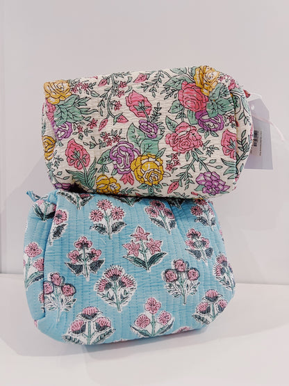 3 in 1 Quilted Makeup Bag