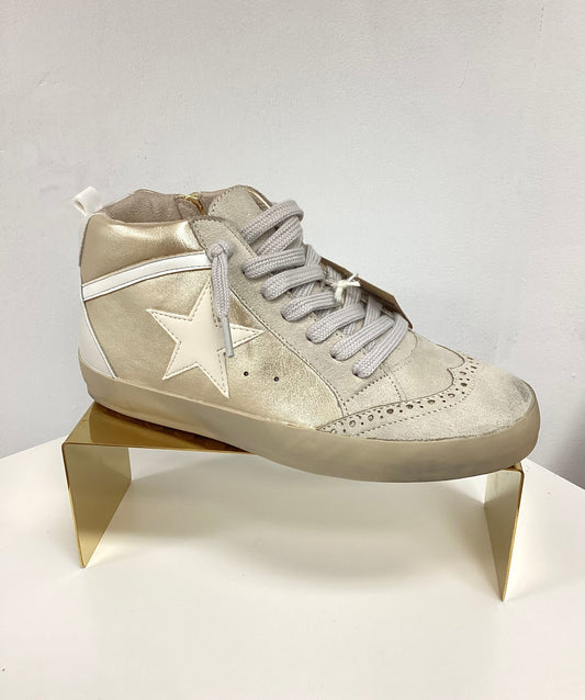 Shu Shop Gold Hi-Top Sneaker