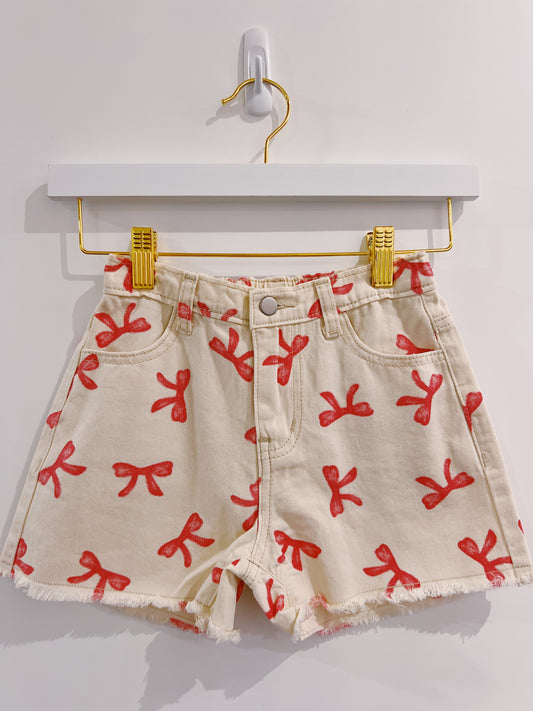 Hayden Ivory Bow Shorts