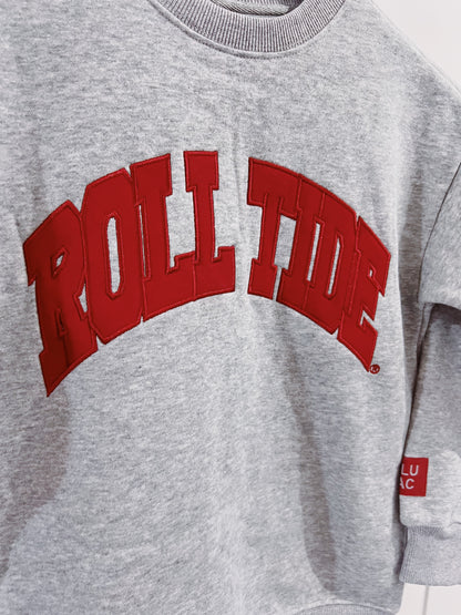 LuLu Mac Youth Grey Roll Tide Sweatshirt