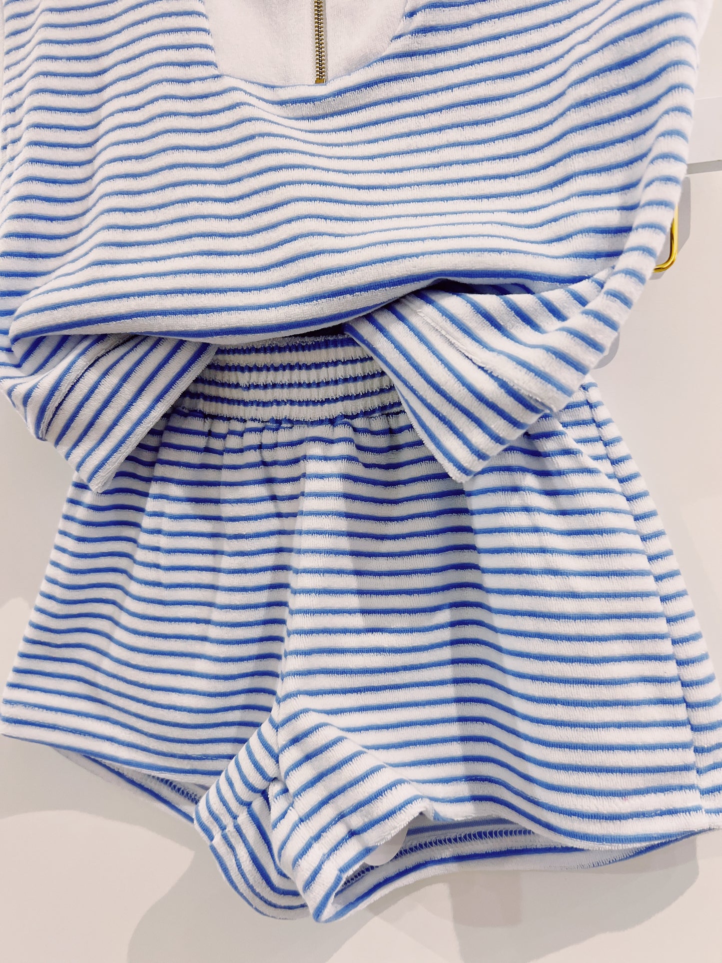 Blue/White French Terry Carlisle Short