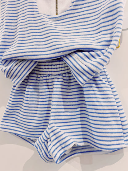 Blue/White French Terry Carlisle Short
