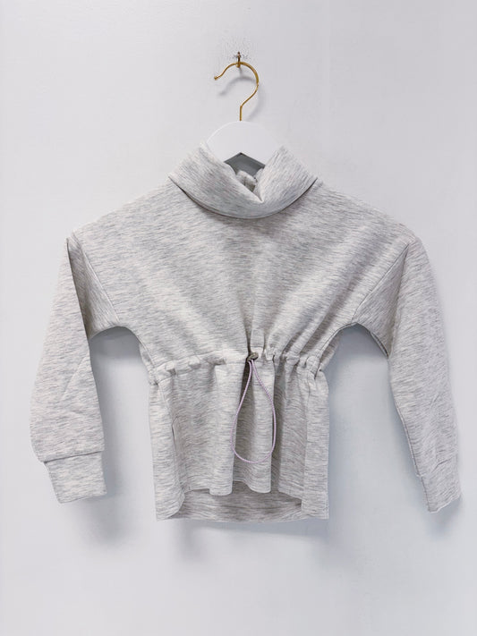 Pleat Grey/Lilac Cozy Nell Top