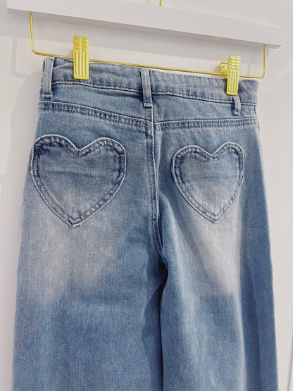 Tractr Medium Indigo Soft Denim Ripped Jean