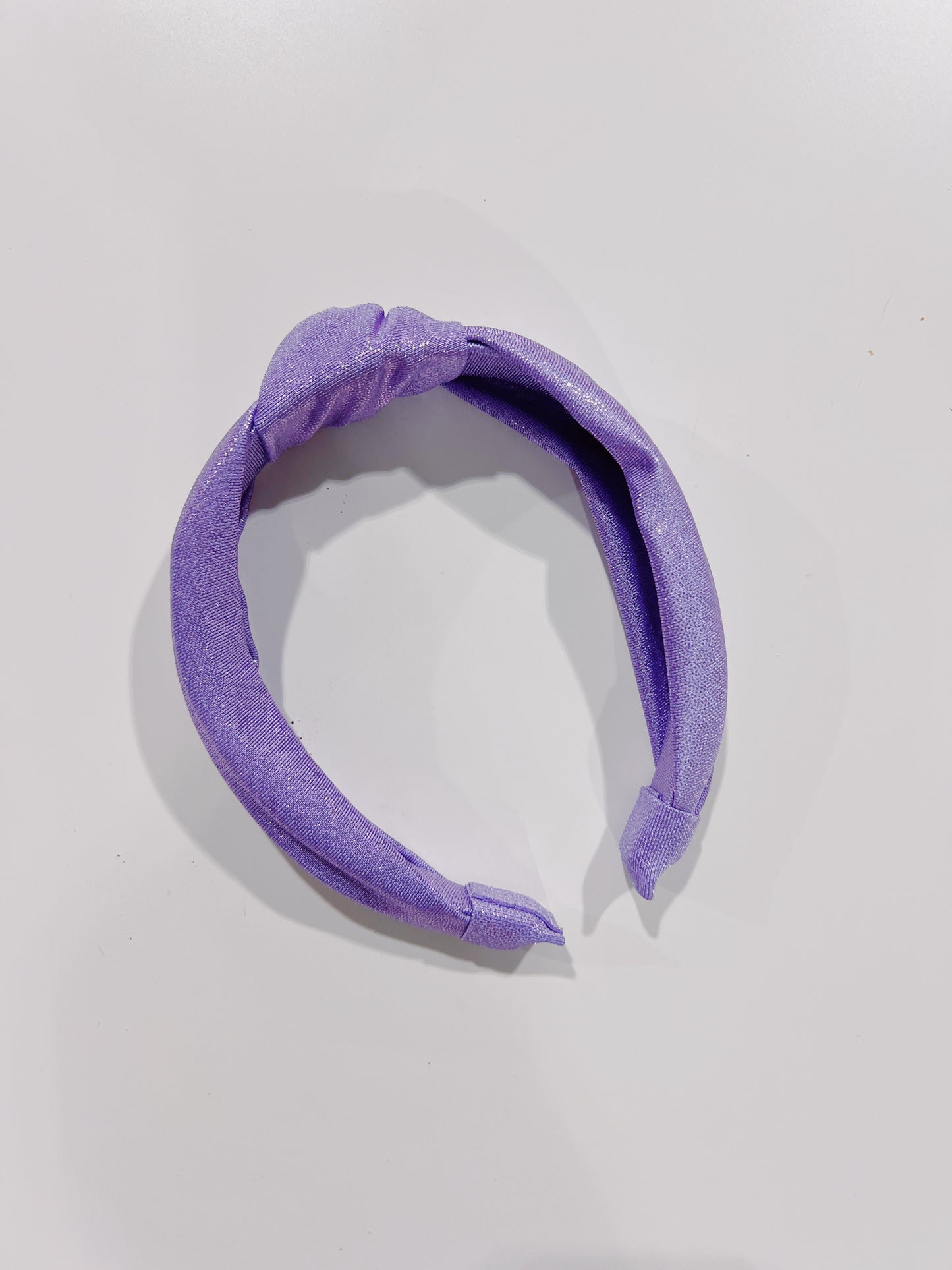 Azarhia Lavender Shimmer Top Knot Headband