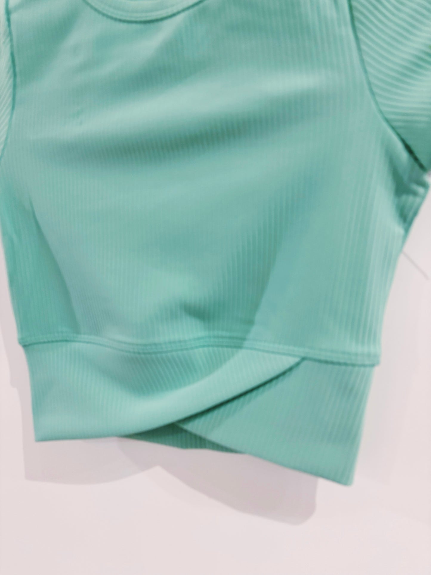 Dusty Jade Green Flare S/S Crossover Legging Set