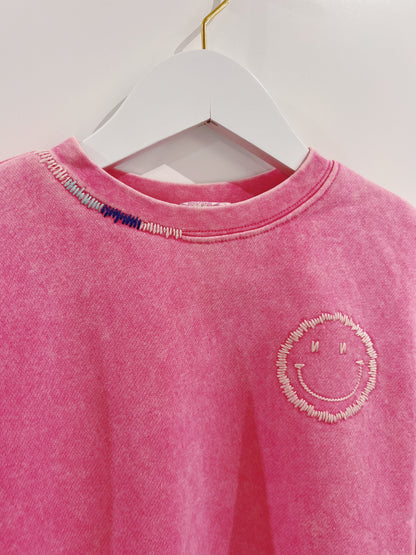 Love Daisy Mauve Smiley Sweater