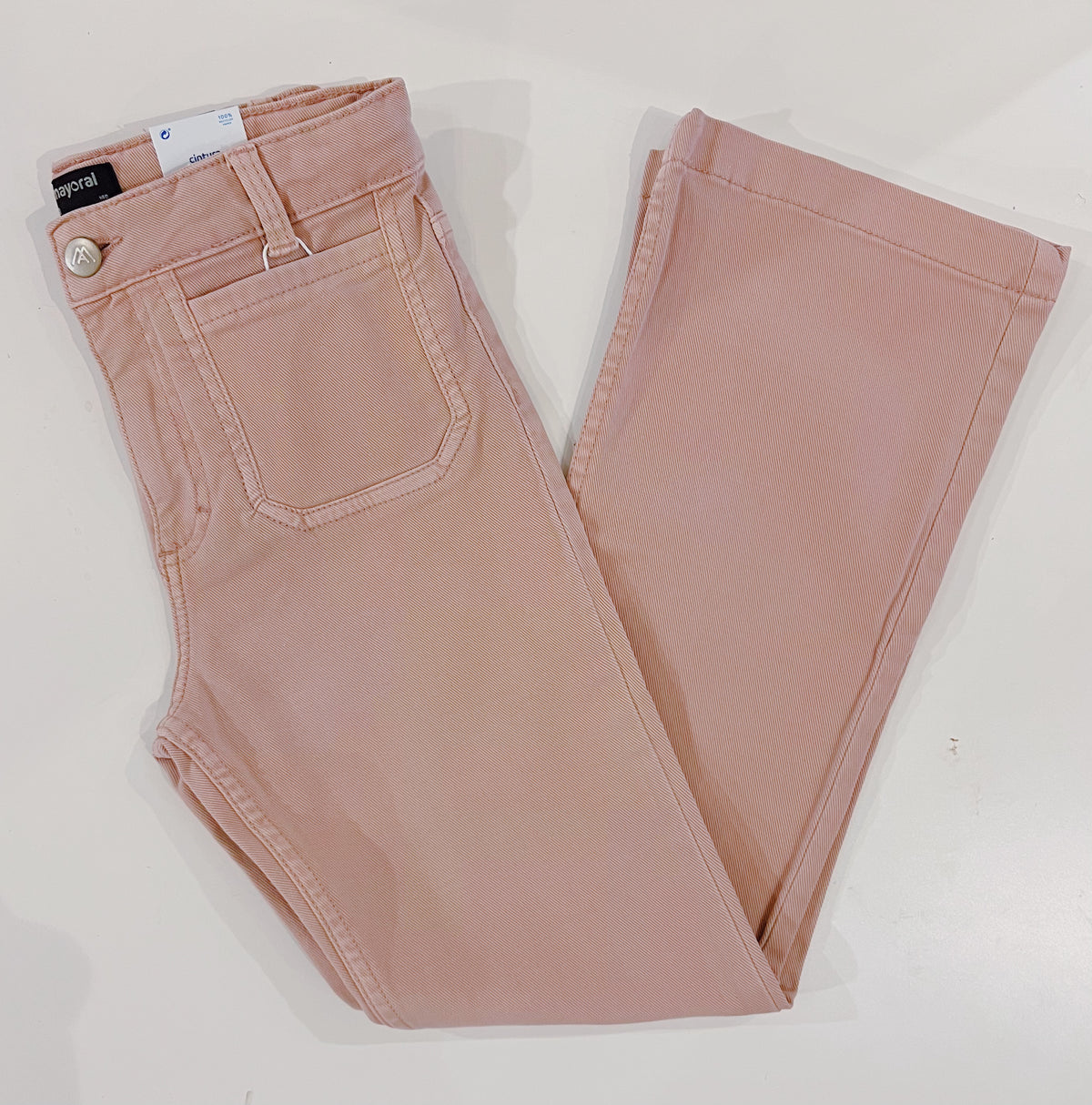 Mayoral Blush Flare Twill Pants