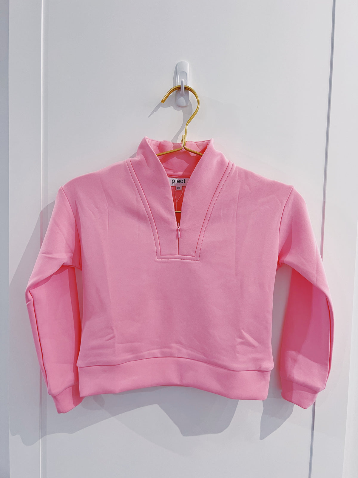 Pleat Bubblegum Liza Pullover