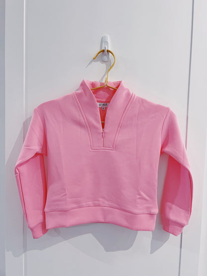 Pleat Bubblegum Liza Pullover