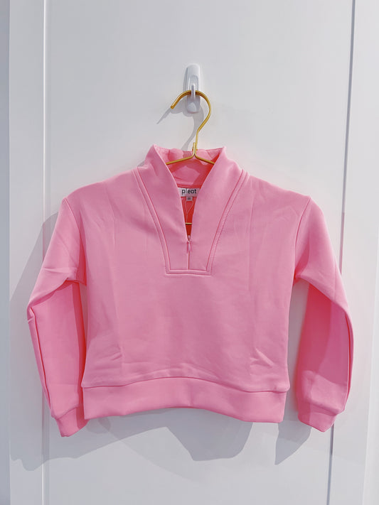 Pleat Bubblegum Liza Pullover