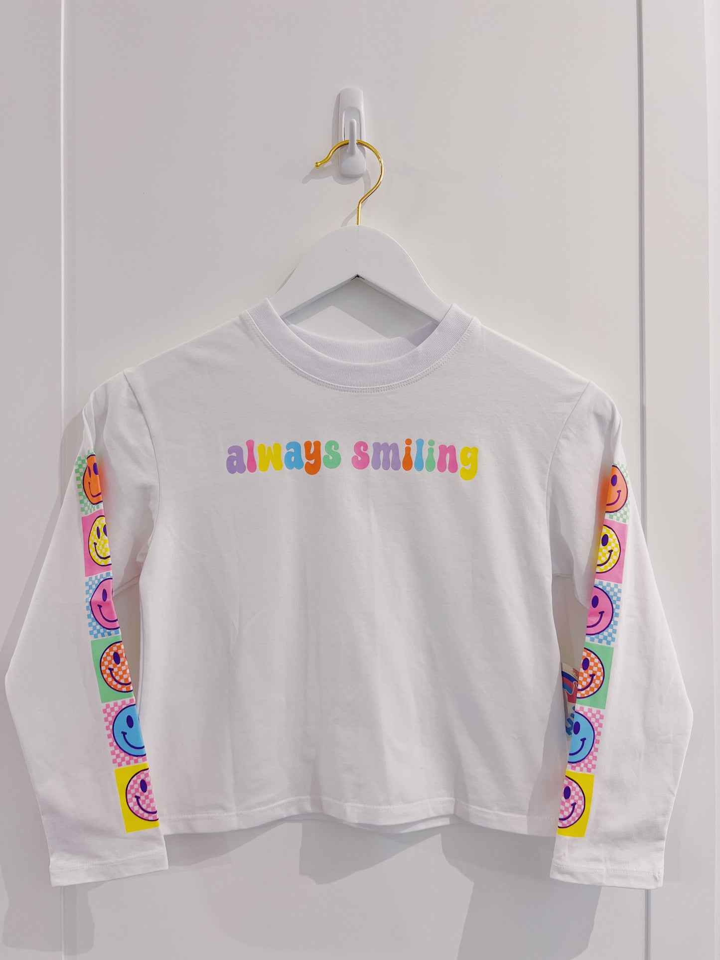 Azarhia Always Smiling L/S Boxy Tee