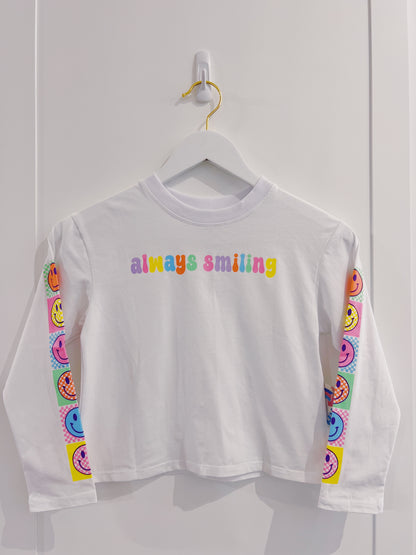 Azarhia Always Smiling L/S Boxy Tee