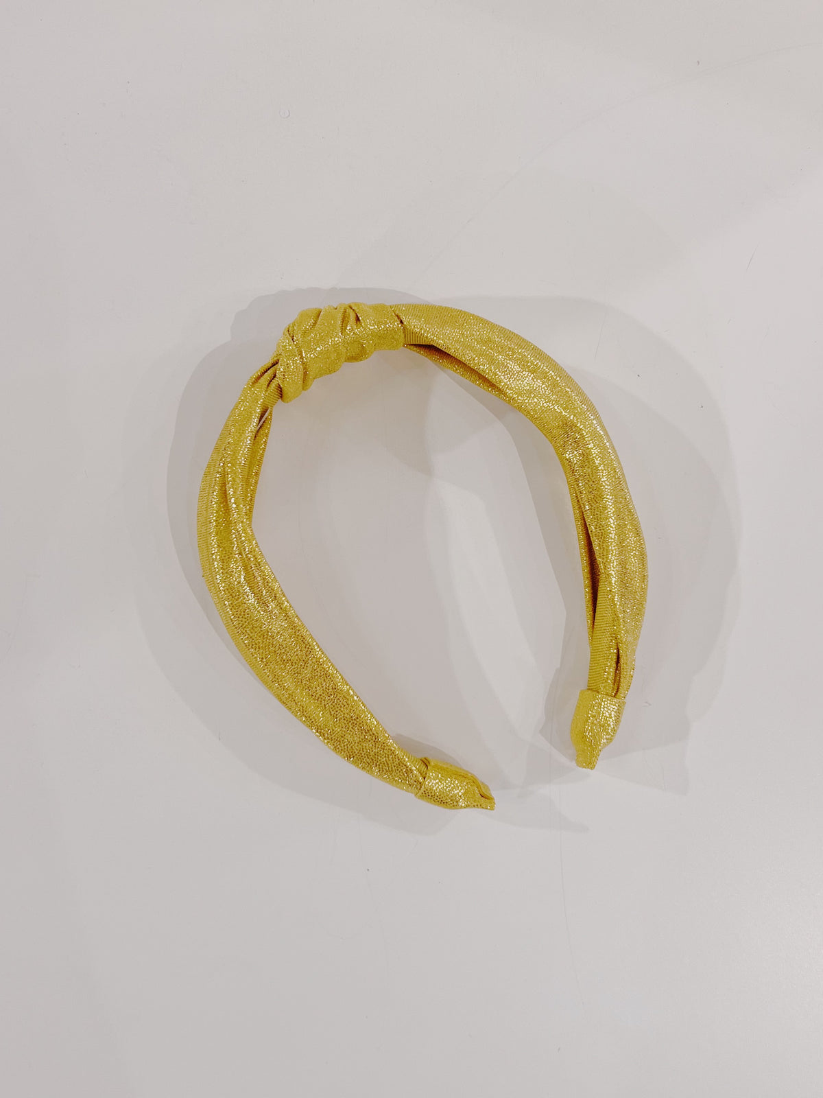 Azarhia Gold Shimmer Top Knot Headband