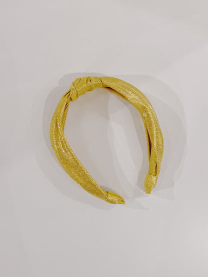 Azarhia Gold Shimmer Top Knot Headband