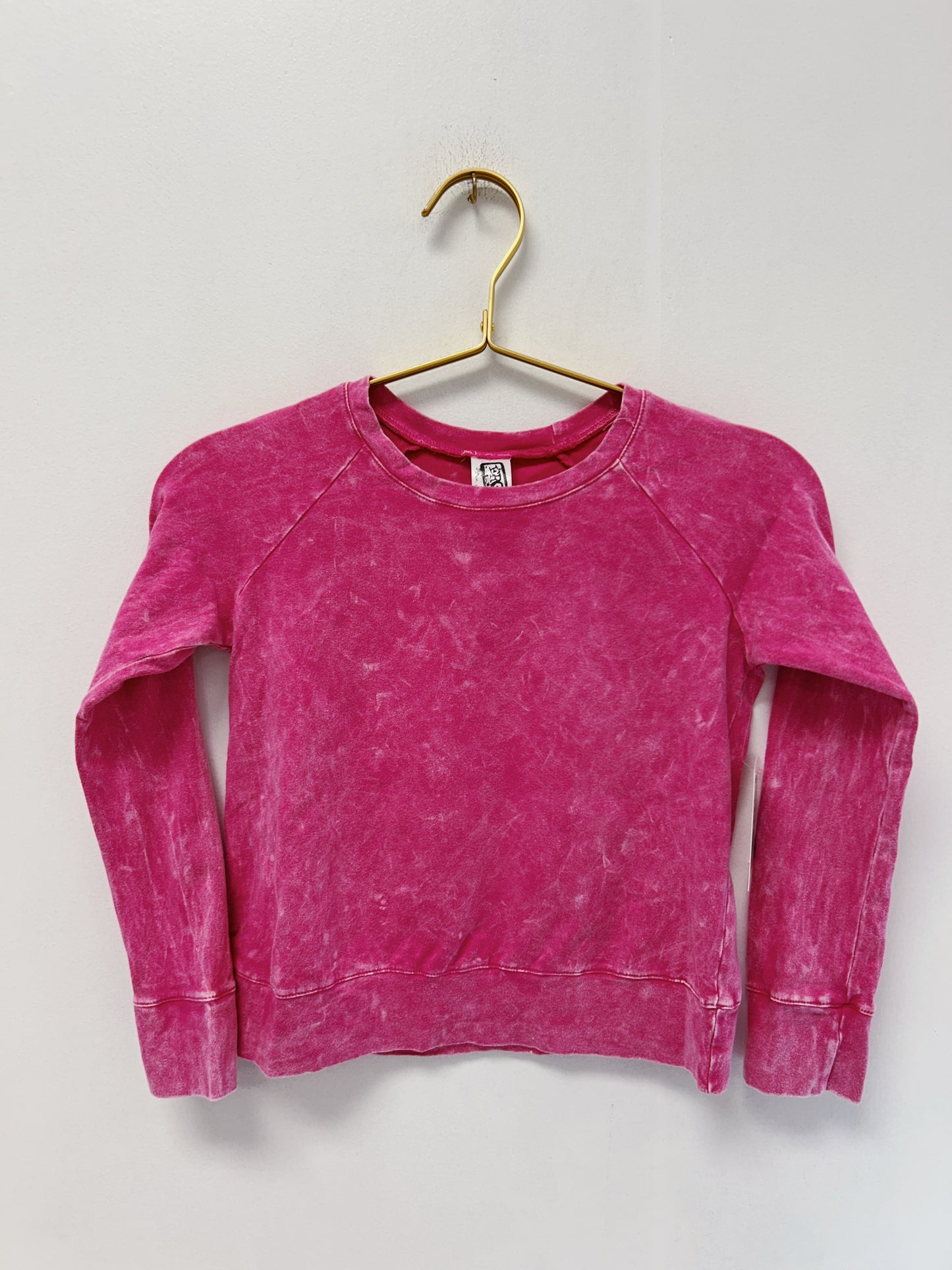Erge Hot Pink Vintage Washed L/S Top