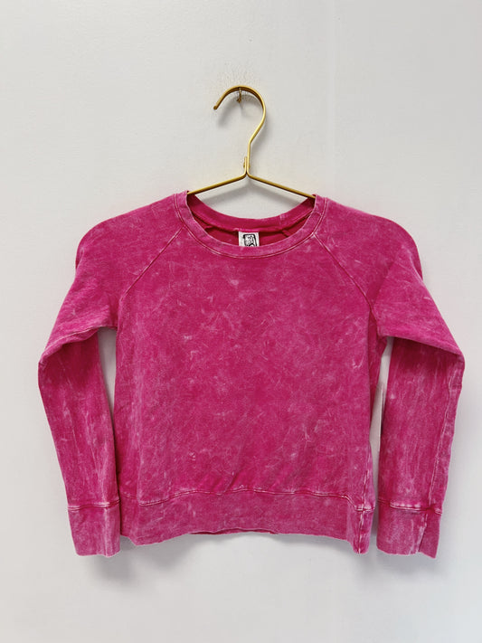 Erge Hot Pink Vintage Washed L/S Top