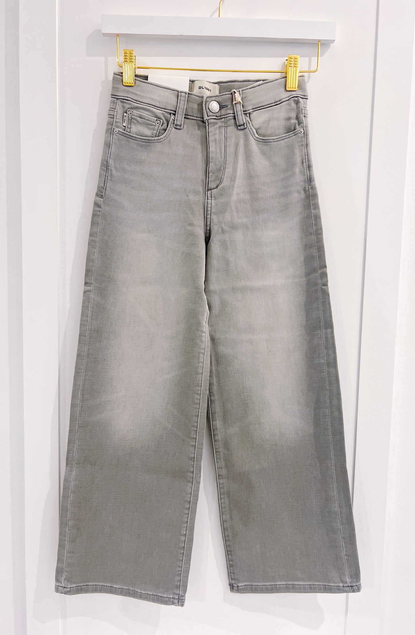 DL 1961 Lily Wide Leg Jean- Washed Grey