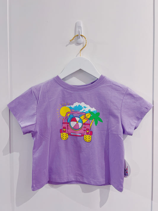 Beach Girl Lavender Boxy Tee