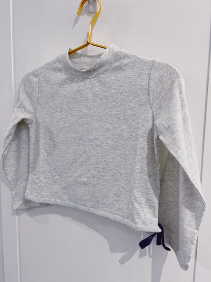Pleat Grey Wesley Top