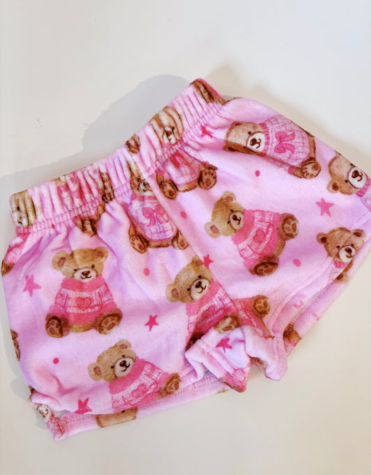Iscream Beary Cute Plush PJ Shorts