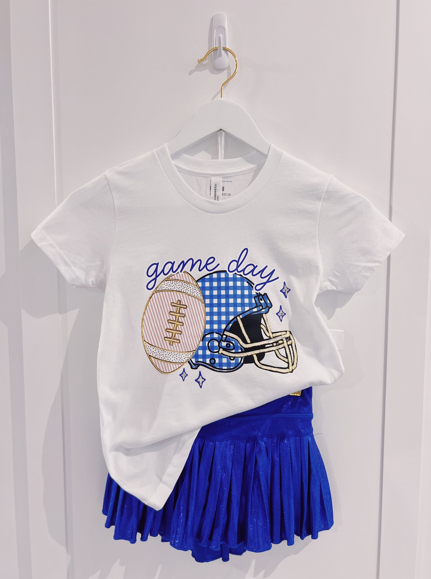 Blue Football Game Day Tee