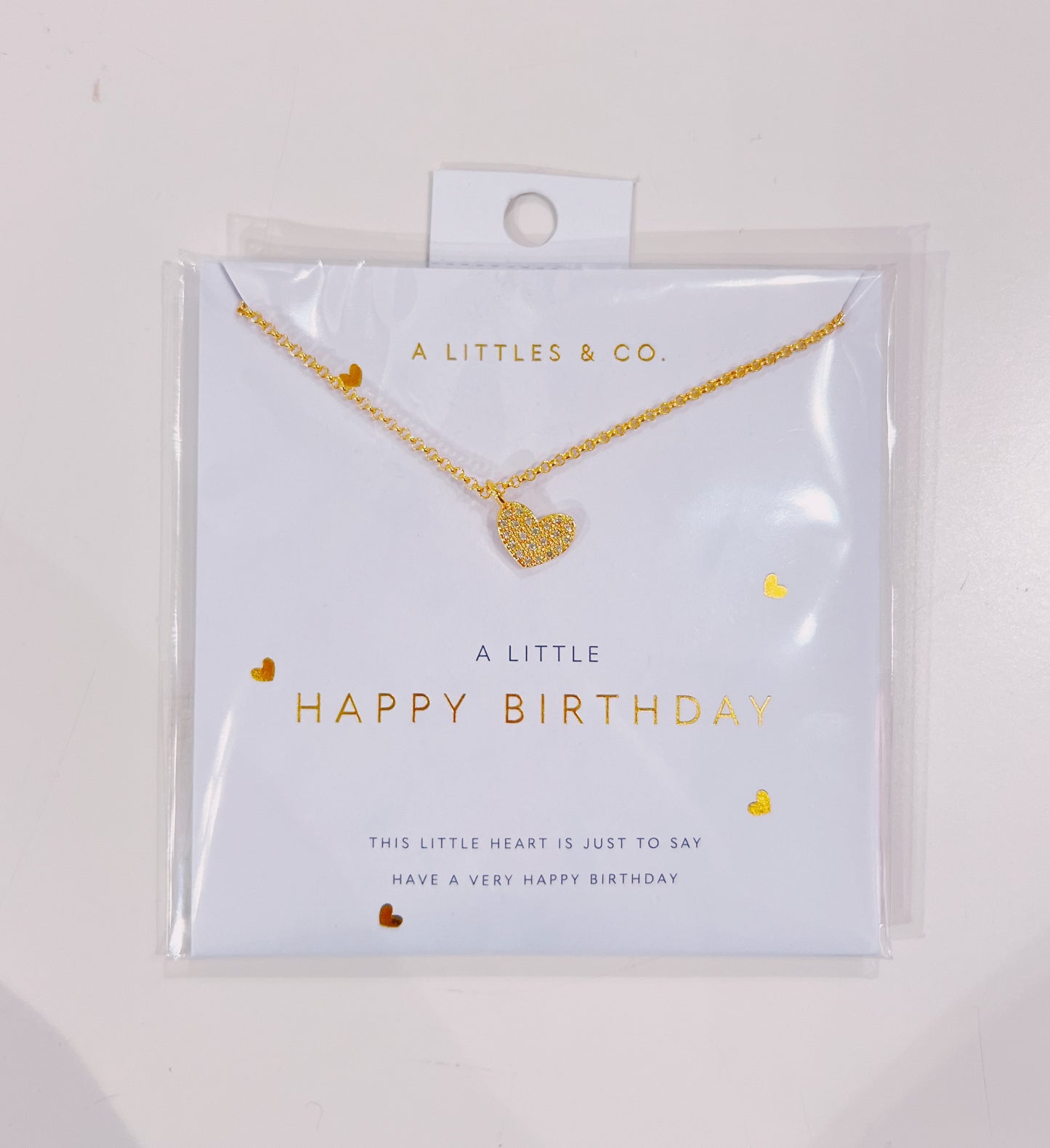 A Little Happy Birthday Gold Necklace
