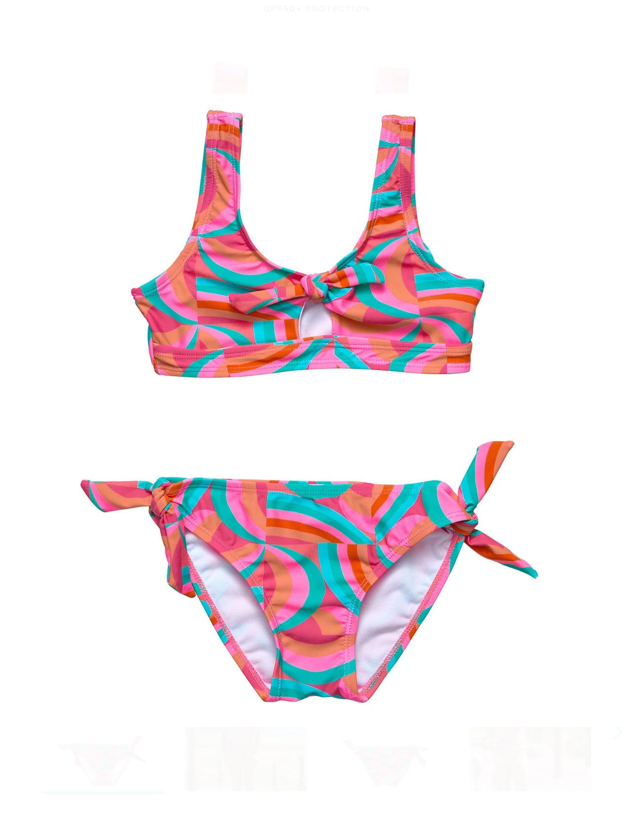 Snapper Rock Geo Melon Knot Front Bikini