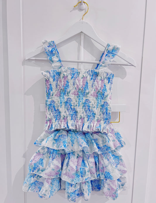 Hydrangeas Tiered Skirt Set