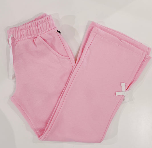 Sweet Soul Light Pink Flare Sweatpant with Bow