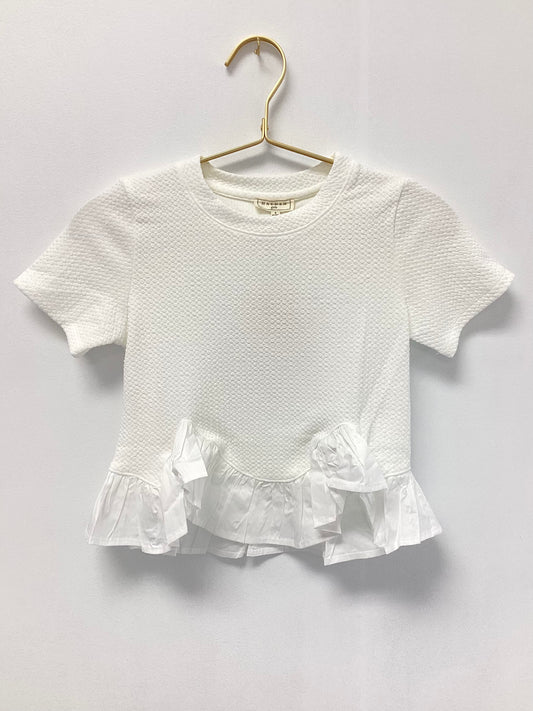 Hayden White Textured Top