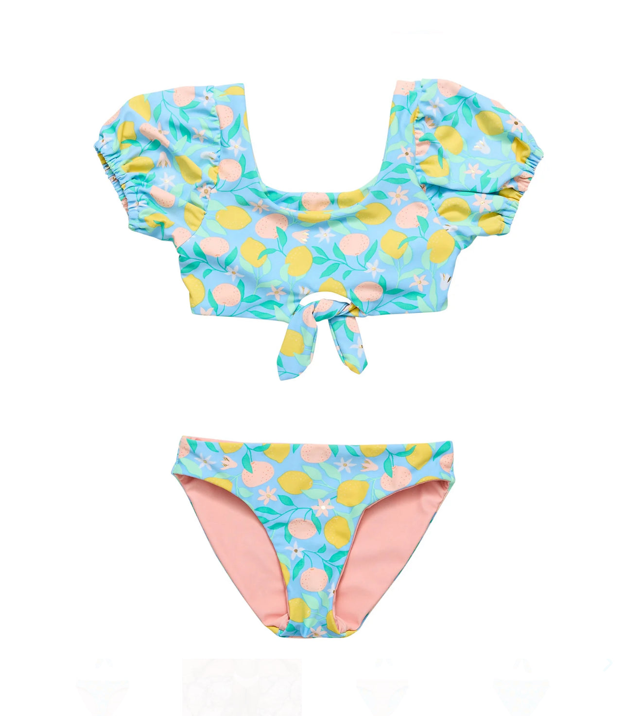 Snapper Rock Lemon Drops Knot Front Bikini