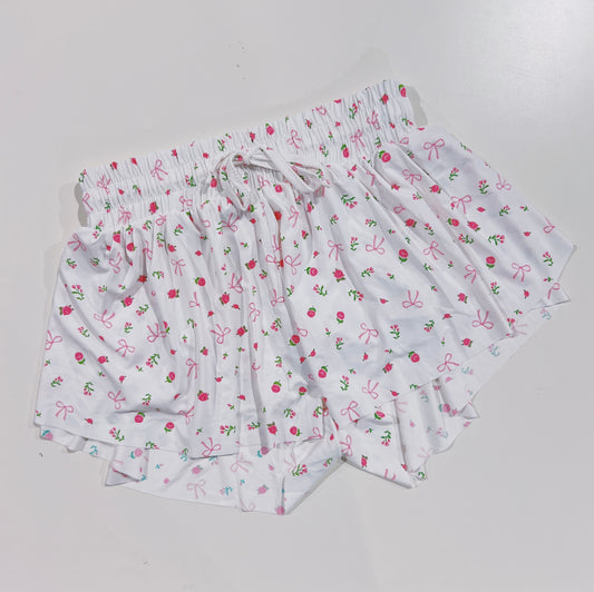 Suzette Tween Pink Bow Fly Away Short