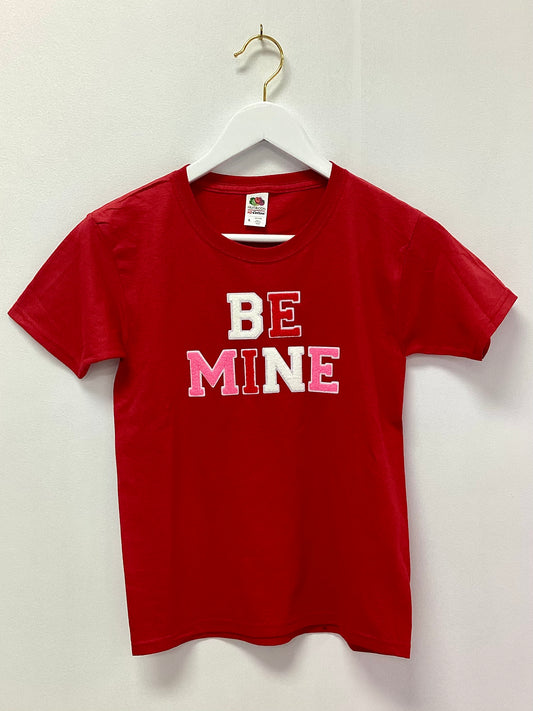 Red Be Mine Chenille Patch Tee