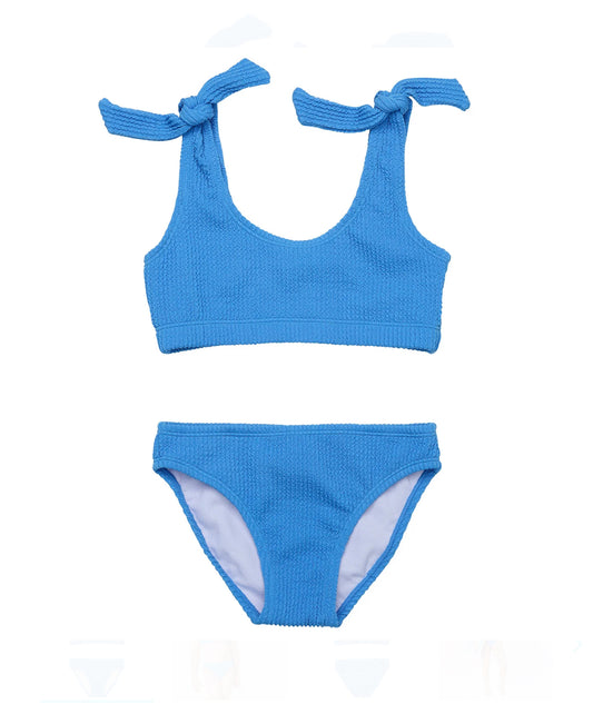 Snapper Rock Marine Blue Crop Bikini