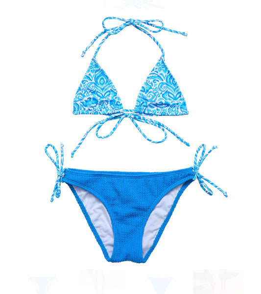 Snapper Rock Santorini Blue Triangle Bikini