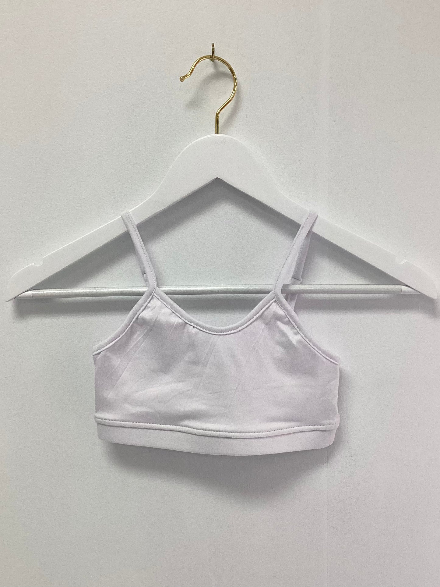 Erge Solid Cami Bra- White