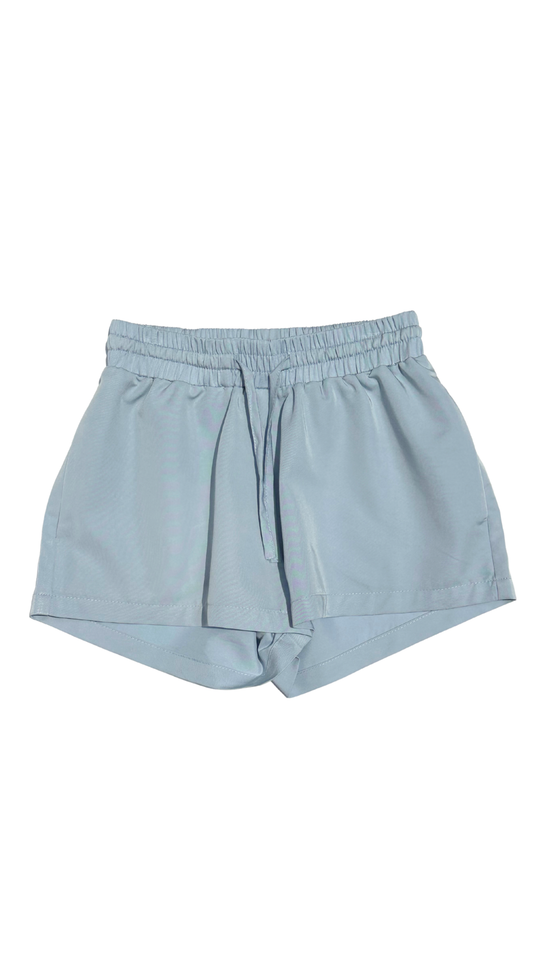 Pleat Light Blue Remi Shorts