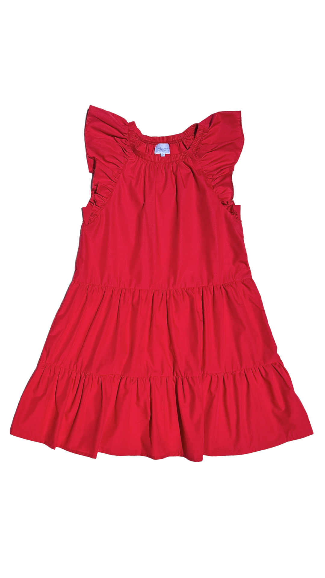 Pleat Red Layla Dress