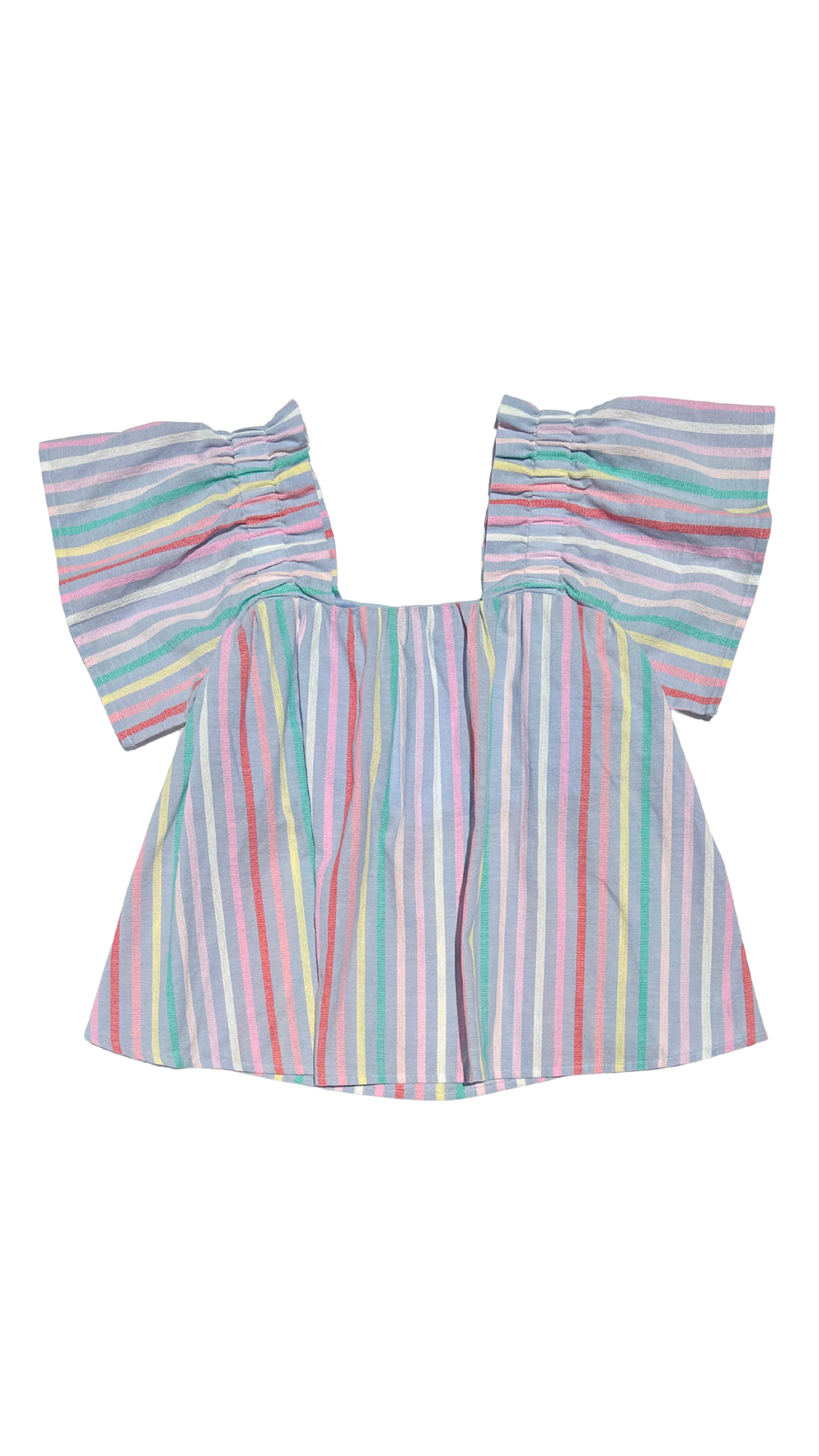 Pleat Sorbet Stripe Isla Top