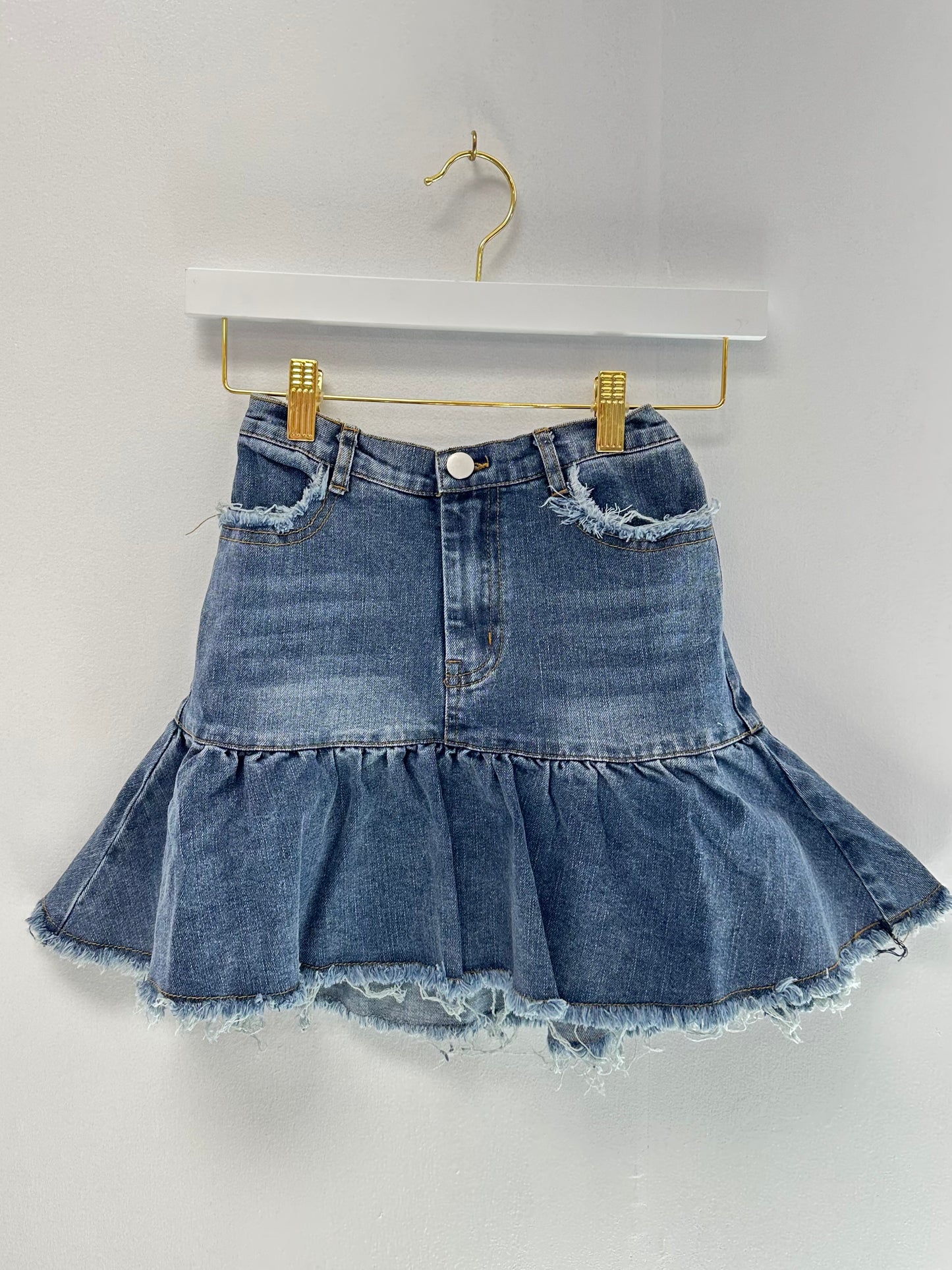 Hayden Denim Fit Flare Skirt