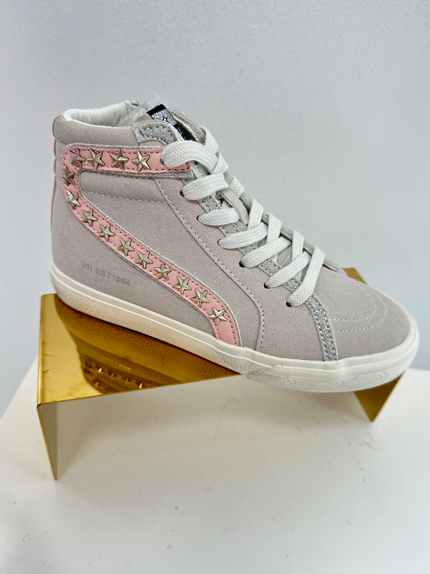 Vintage Havana Grey/Blush Star Hi-Top Sneaker