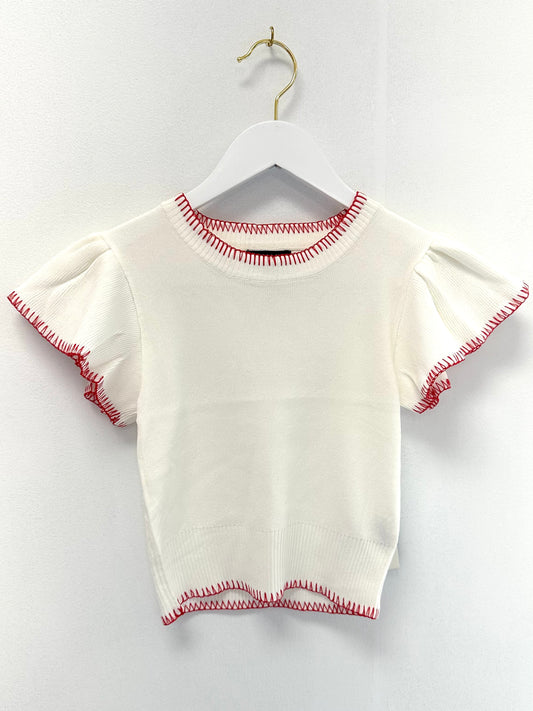 Timing Ivory Sweater Top