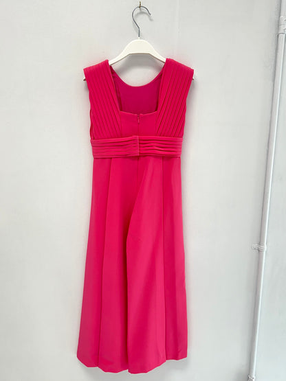 Abel & Lula Hot Pink Pleated Dressy Jumpsuit