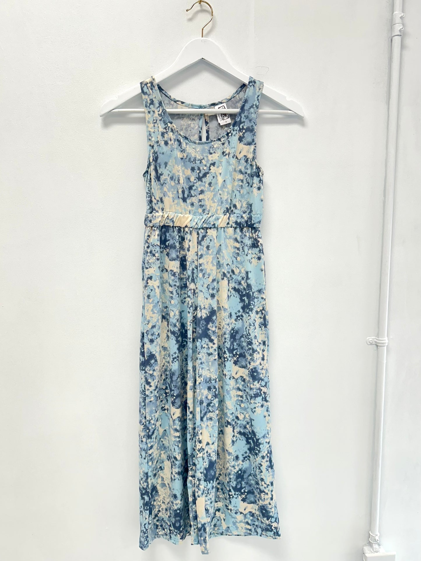 Erge Denim Splash Tie Dyed Jumpsuit