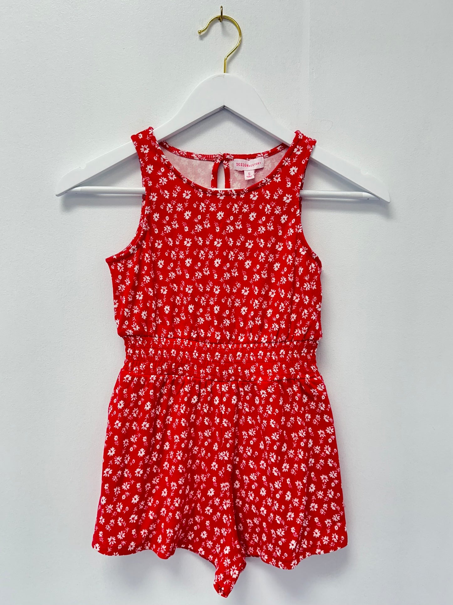 Design History Red Combo Romper