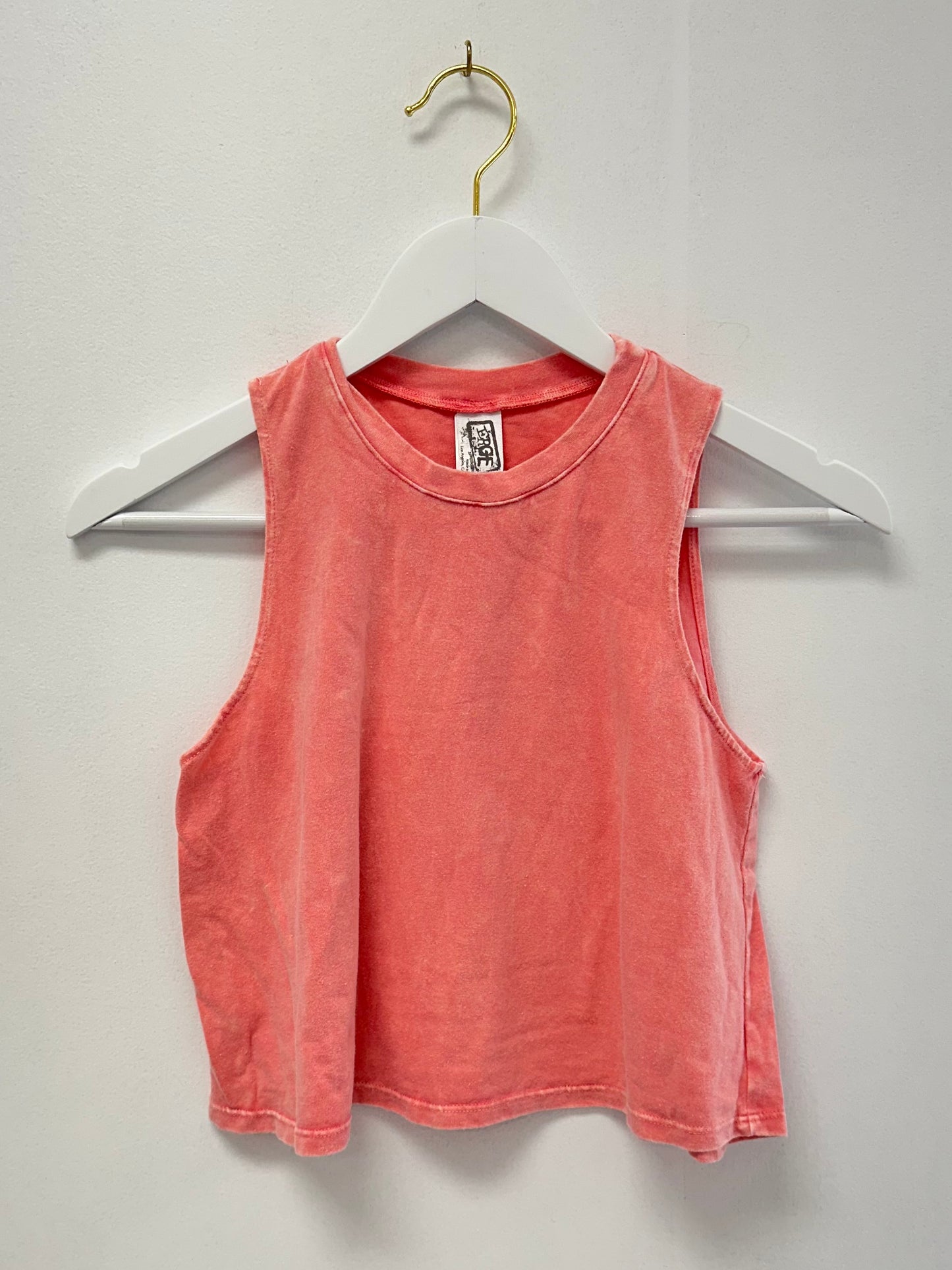 Erge Coral Vintage Washed Tank