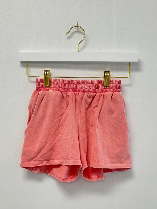 Erge Coral Vintage Washed Short