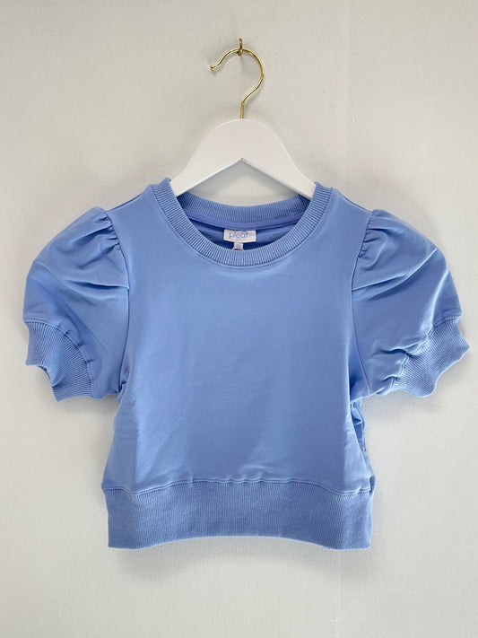 Pleat Blue Riley Sweatshirt